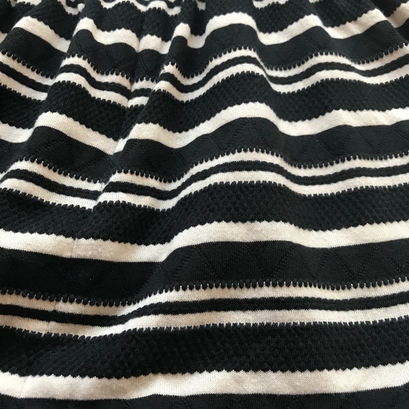 Madewell Black/White Striped Knit Silhouette Dress - Picture 8 of 8